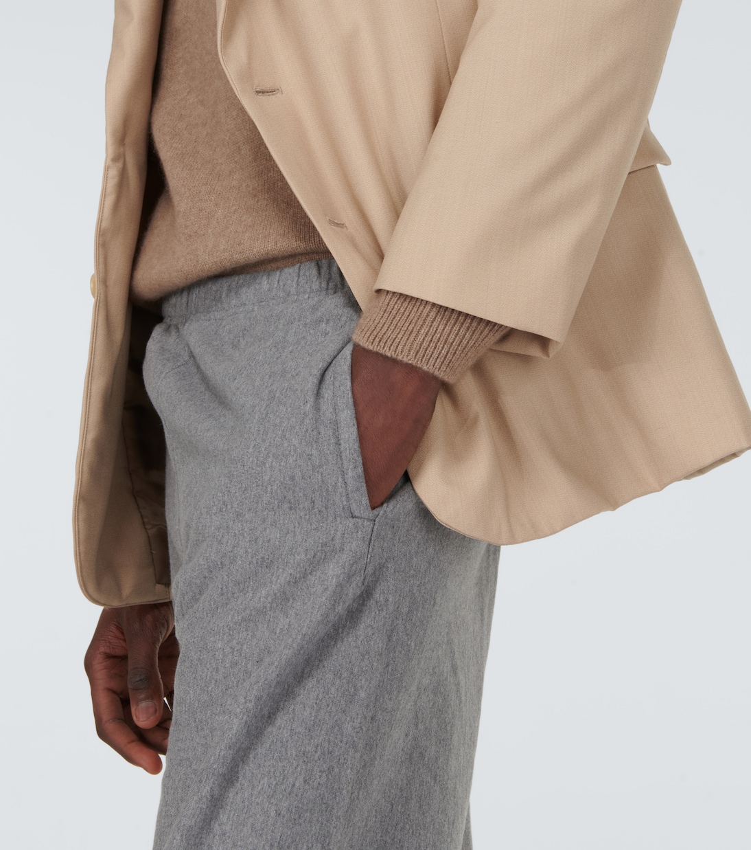 Auralee Super Milled sweatpants - Detail 5