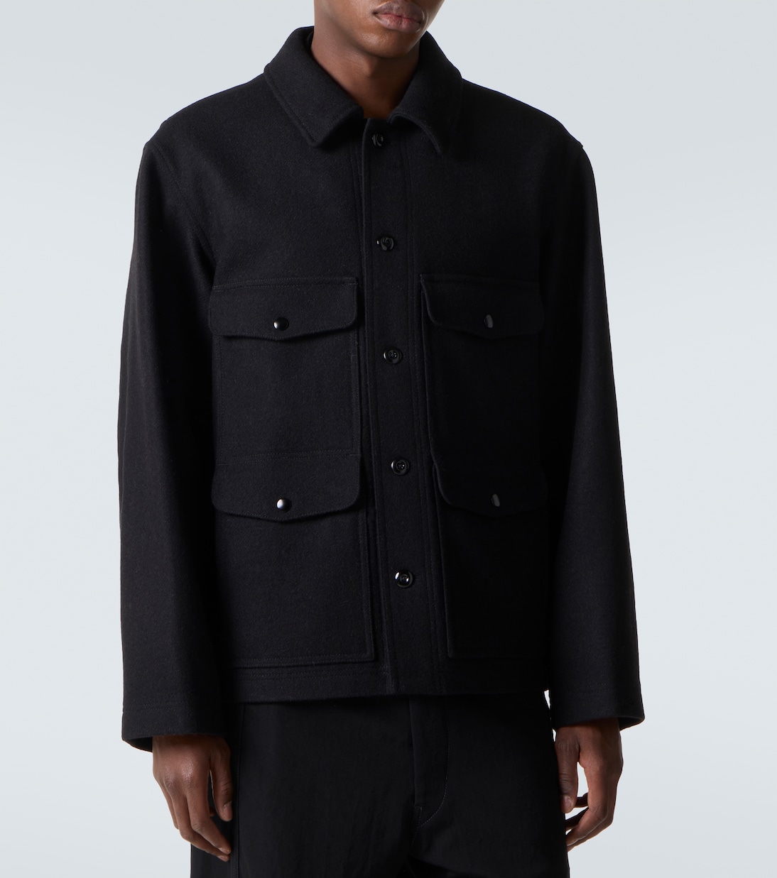 Lemaire Wool felt field jacket - Detail 3