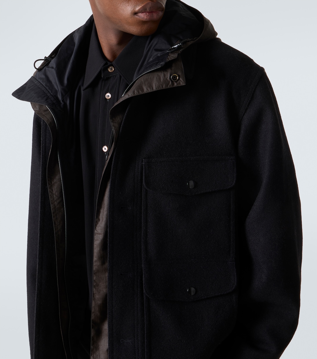 Lemaire Wool felt field jacket - Detail 5