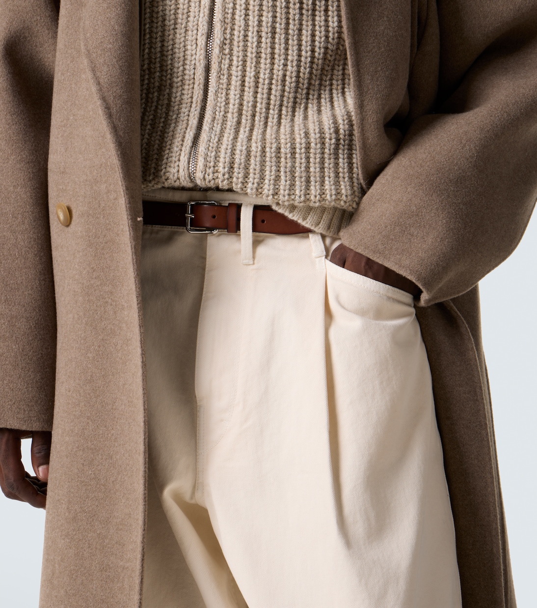 Lemaire Rail leather belt - Detail 3