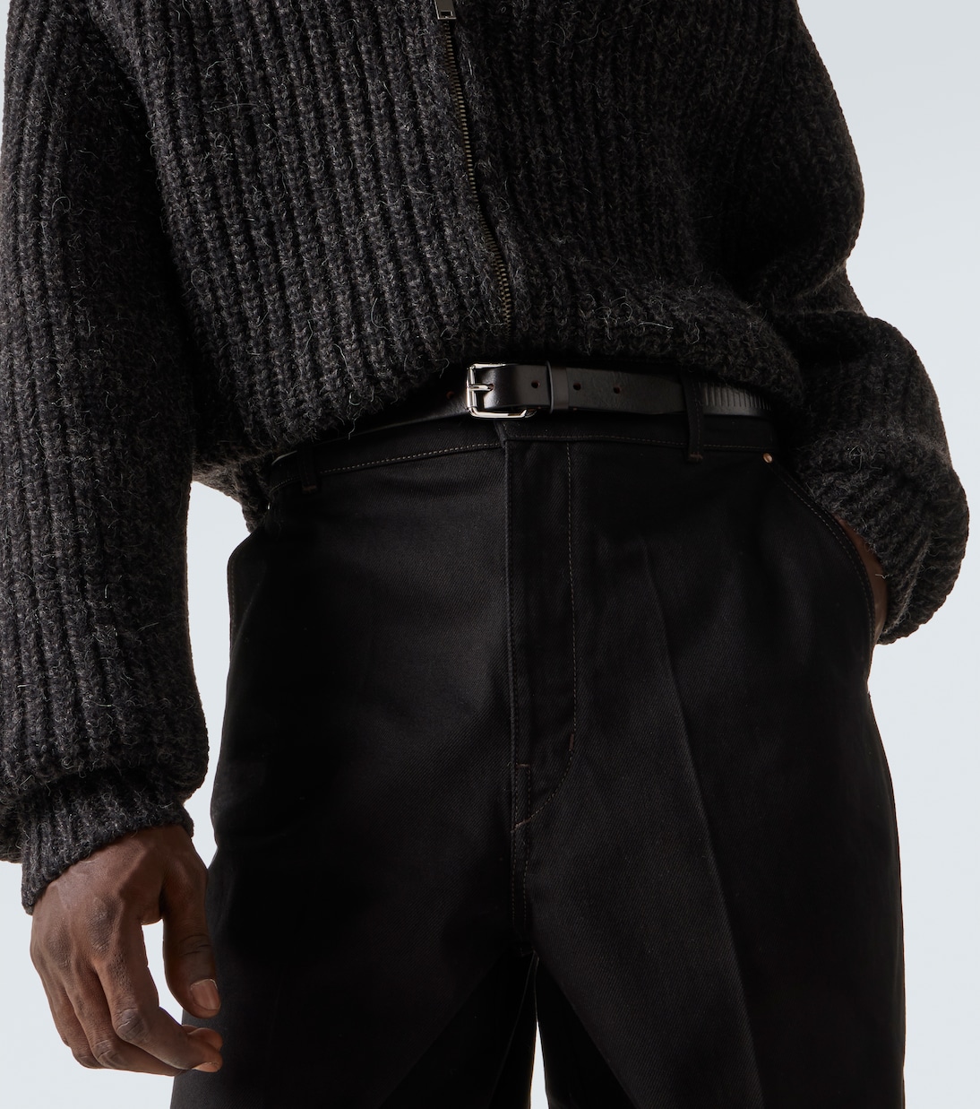 Lemaire Rail leather belt - Detail 2