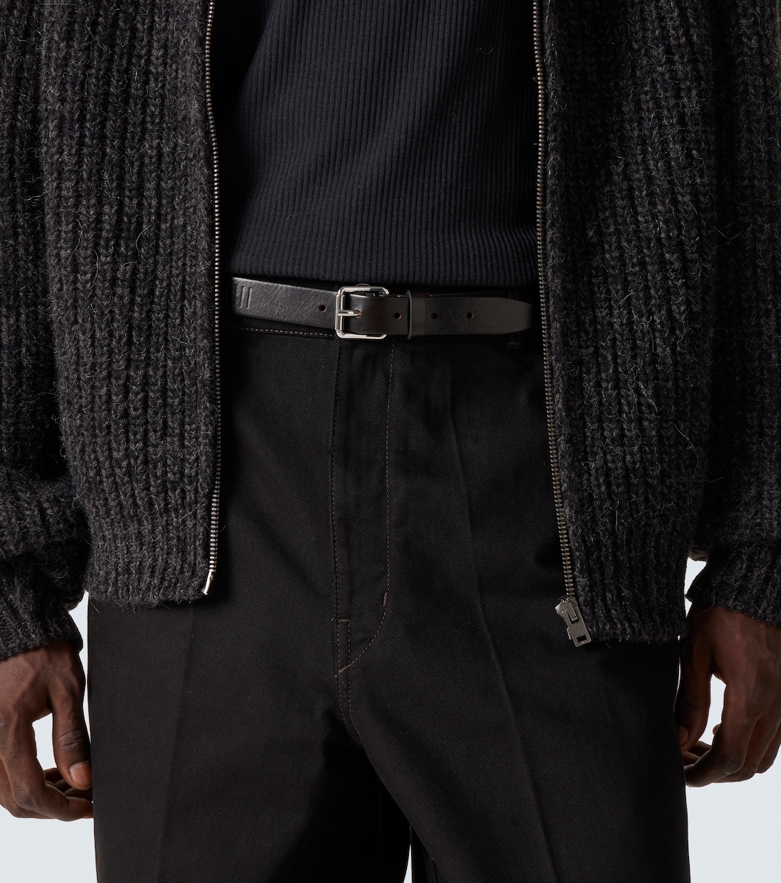 Lemaire Rail leather belt - Detail 3