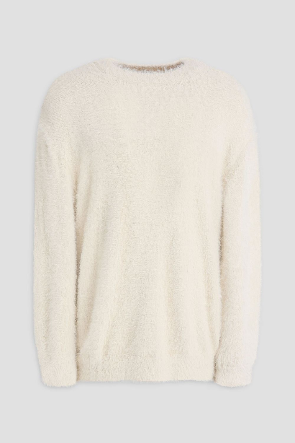 Brushed knitted sweater