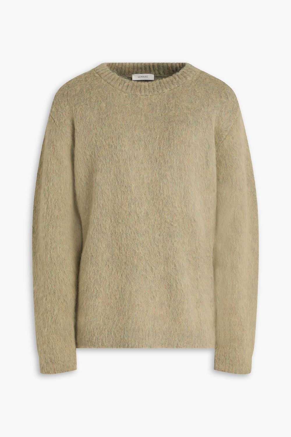 Brushed knitted sweater
