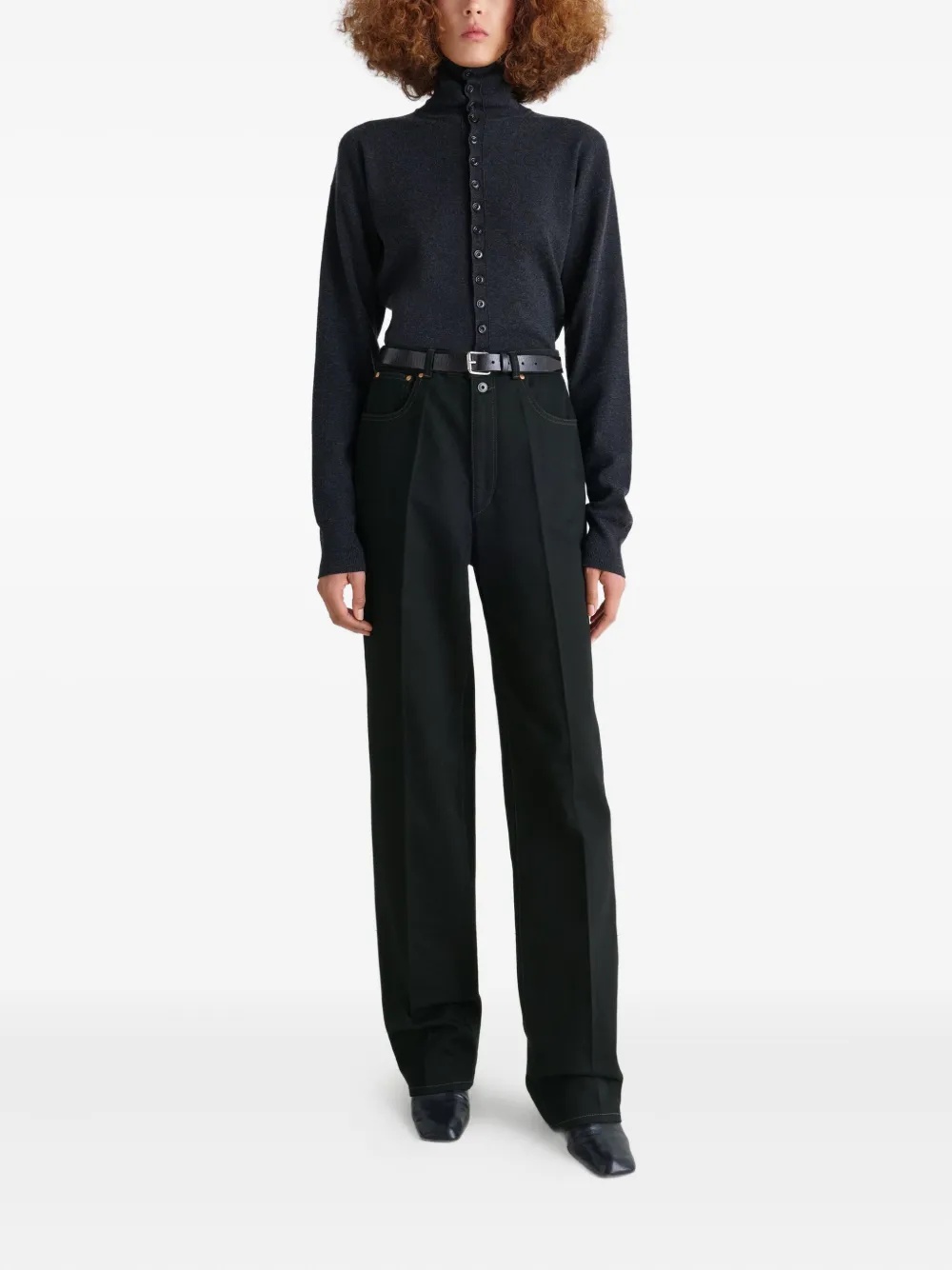 Lemaire Crease High-waisted Jeans - Detail 2