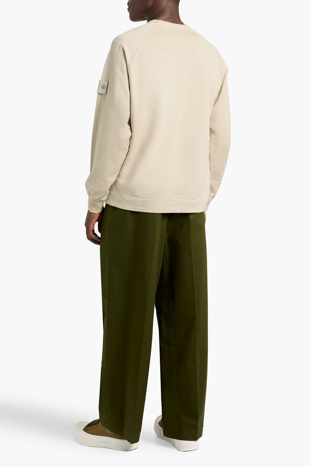 Stone Island Appliquéd French Cotton-blend Terry Sweatshirt - Detail 4