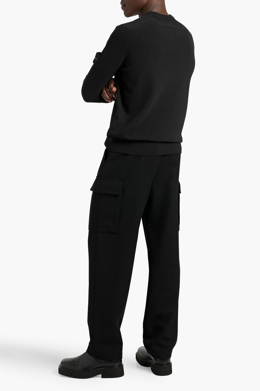 Stone Island Appliquéd Wool Sweater - Detail 4