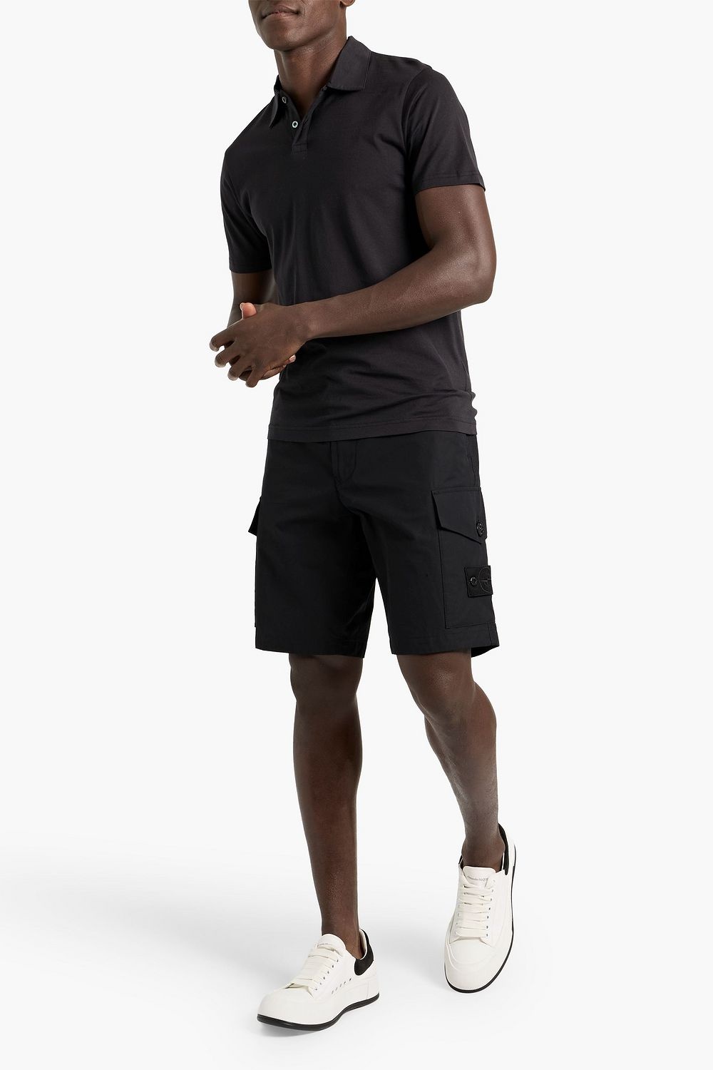 Stone Island Cotton-canvas Cargo Shorts - Detail 2