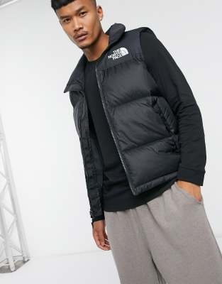 The North Face 1996 Retro Nuptse Down Puffer Vest In Black