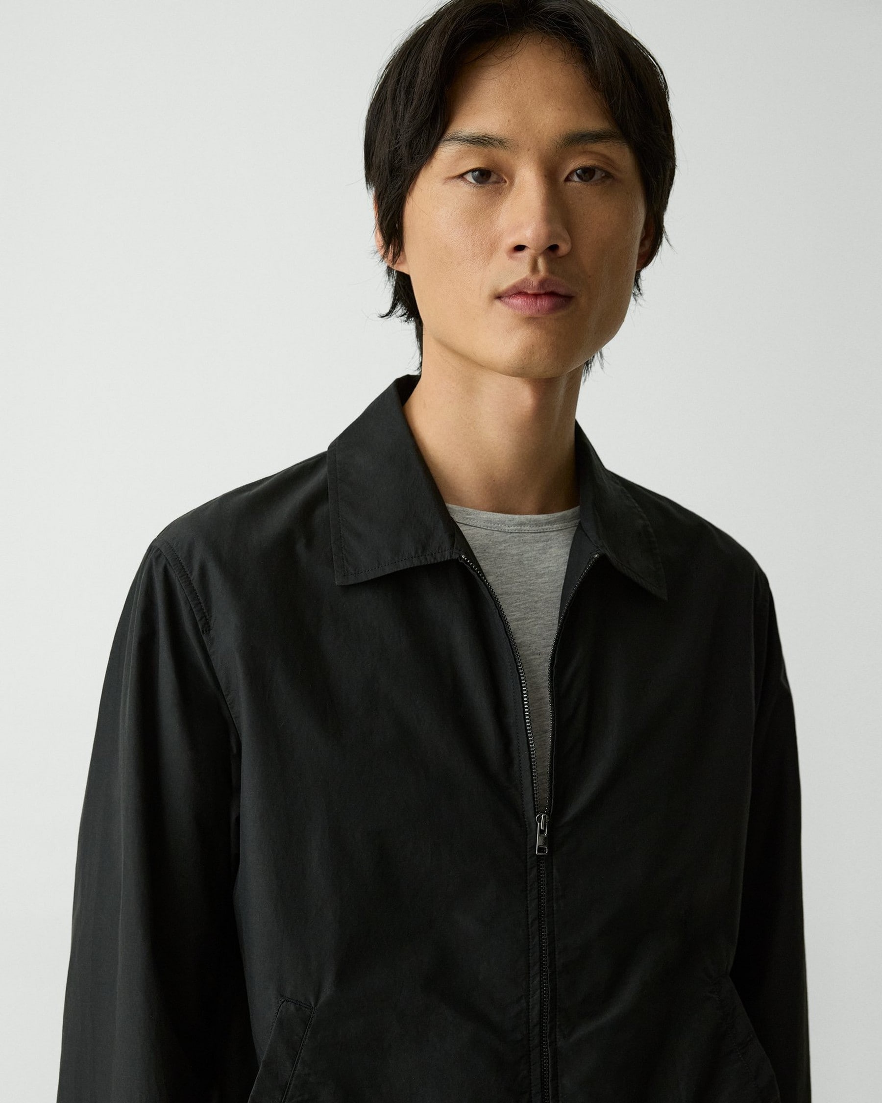 Theory Blouson Zip Jacket in Cotton-Blend - Detail 5