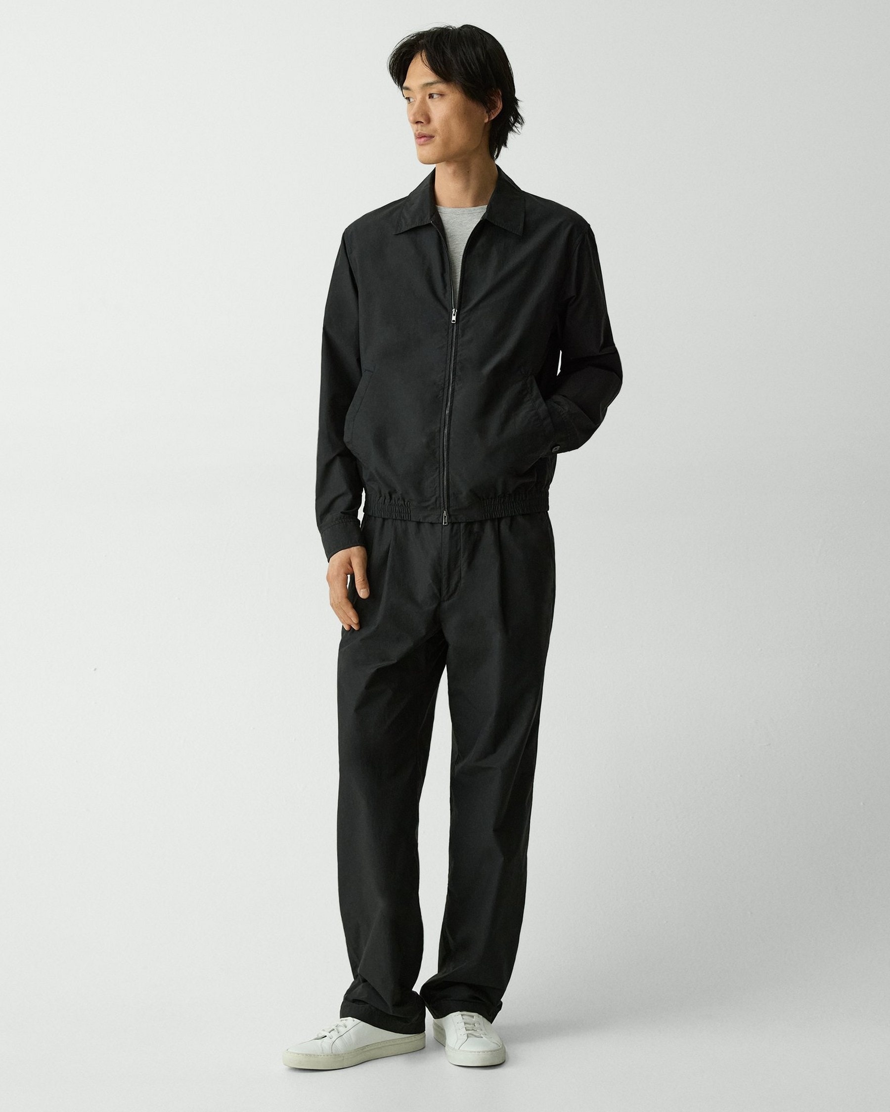Theory Blouson Zip Jacket in Cotton-Blend - Detail 6