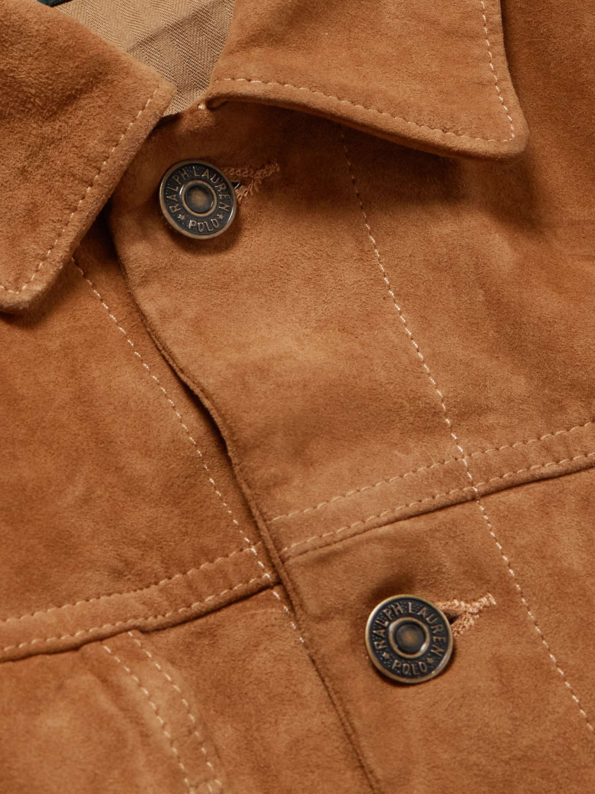 Polo Ralph Lauren Polo Country Logo-Print Suede Jacket - Detail 4